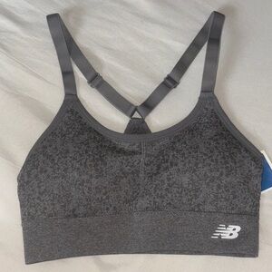New Balance Charcoal Sports Bra